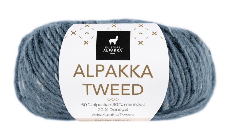 104 Alpakka Tweed Blå